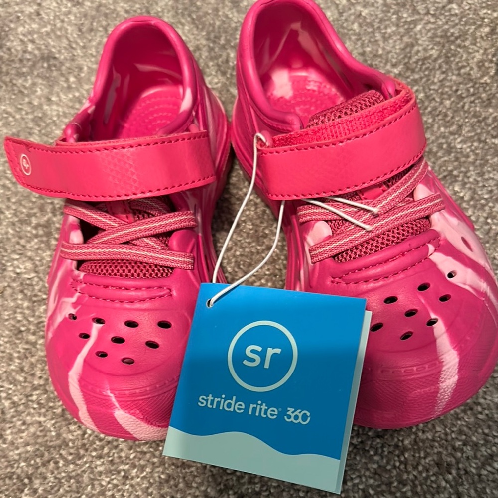 Stride Rite Pink Sneakers with Breathable Design